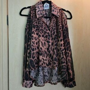 Unif Leopard Print Blouse